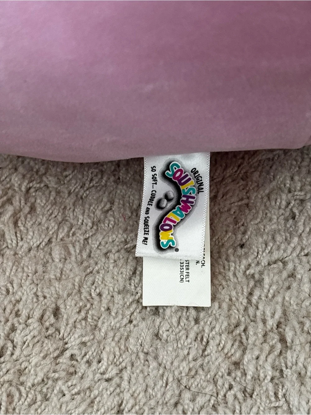 SQUISHMALLOWS Cailey  Plush Pink Crab Pillow Cushion Kellytoy